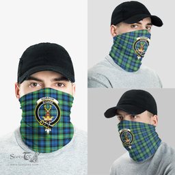 Scottish Gordon Ancient Clan Family Crest Tartan Neck Gaiter, Tartan Bandana, Tartan Headband, Neck Warmer