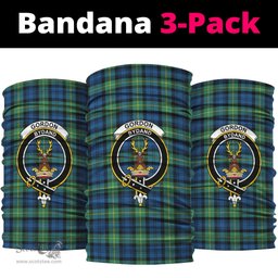 Scottish Gordon Ancient Clan Family Crest Tartan Neck Gaiter, Tartan Bandana, Tartan Headband, Neck Warmer