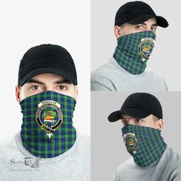Scottish Douglas Clan Family Crest Tartan Neck Gaiter, Tartan Bandana, Tartan Headband, Neck Warmer