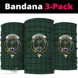 Scottish Davidson Clan Family Crest Tartan Neck Gaiter, Tartan Bandana, Tartan Headband, Neck Warmer