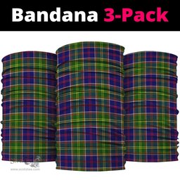 Scottish Dalrymple Clan Tartan Neck Gaiter, Tartan Bandana, Tartan Headband, Neck Warmer