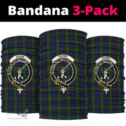 Scottish Gunn Clan Family Crest Tartan Neck Gaiter, Tartan Bandana, Tartan Headband, Neck Warmer