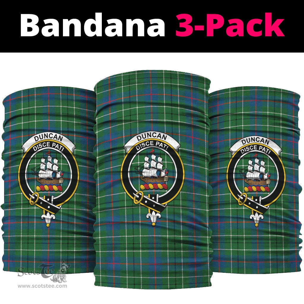 Scottish Duncan Ancient Clan Family Crest Tartan Neck Gaiter, Tartan Bandana, Tartan Headband, Neck Warmer
