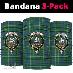 Scottish Duncan Ancient Clan Family Crest Tartan Neck Gaiter, Tartan Bandana, Tartan Headband, Neck Warmer