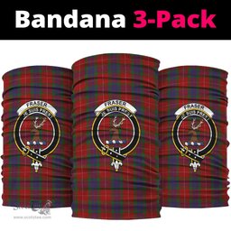 Scottish Fraser Clan Family Crest Tartan Neck Gaiter, Tartan Bandana, Tartan Headband, Neck Warmer