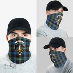 Scottish Guthrie Clan Family Crest Tartan Neck Gaiter, Tartan Bandana, Tartan Headband, Neck Warmer