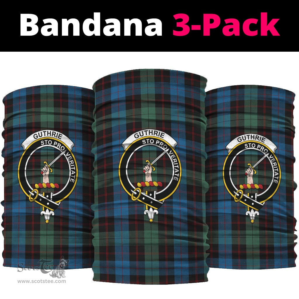 Scottish Guthrie Clan Family Crest Tartan Neck Gaiter, Tartan Bandana, Tartan Headband, Neck Warmer