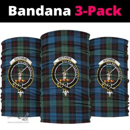 Scottish Guthrie Clan Family Crest Tartan Neck Gaiter, Tartan Bandana, Tartan Headband, Neck Warmer