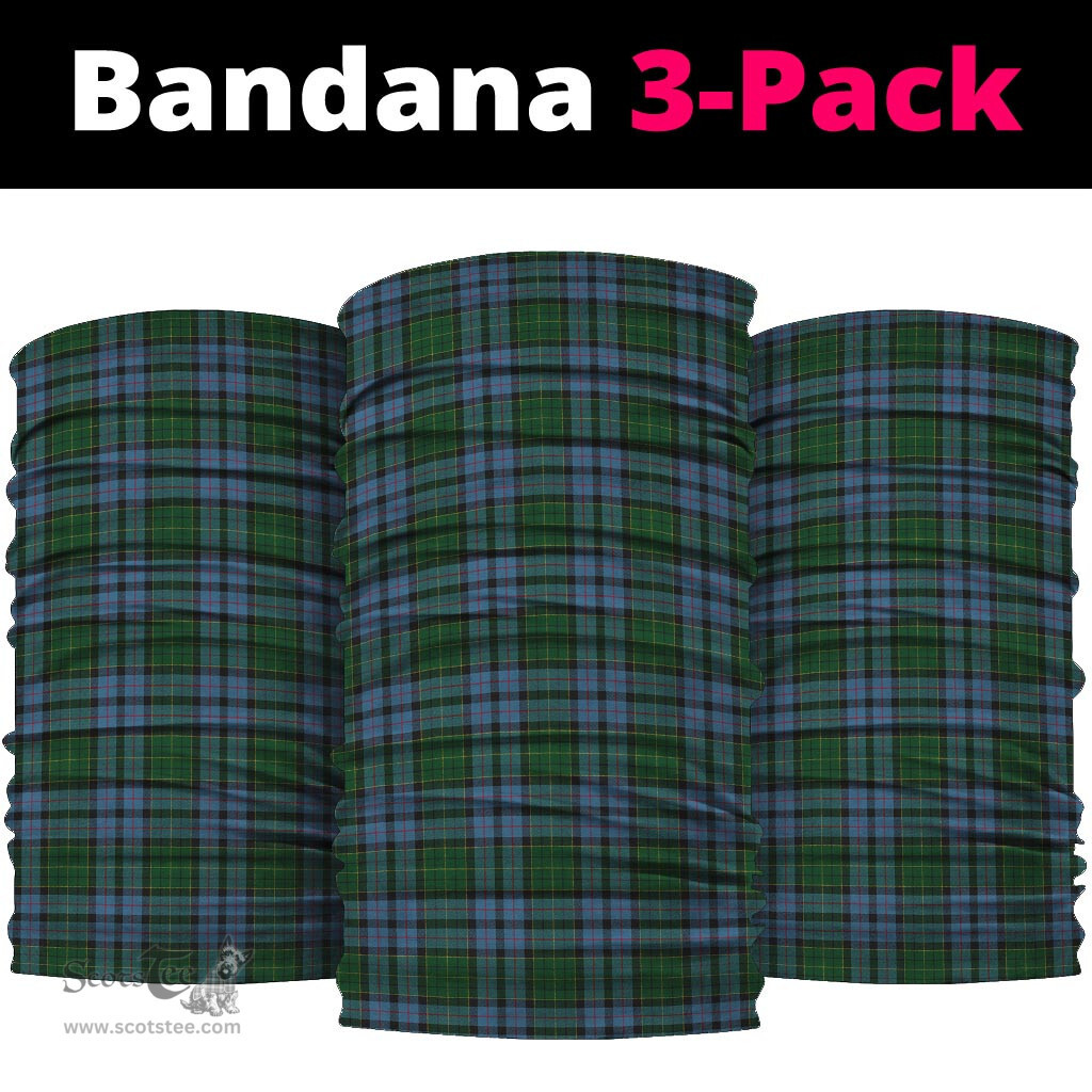 Scottish Forsyth Clan Tartan Neck Gaiter, Tartan Bandana, Tartan Headband, Neck Warmer