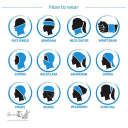 Scottish Graham Clan Tartan Neck Gaiter, Tartan Bandana, Tartan Headband, Neck Warmer