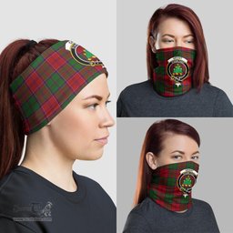 Scottish Grant Clan Family Crest Tartan Neck Gaiter, Tartan Bandana, Tartan Headband, Neck Warmer