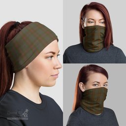 Scottish Gray Clan Tartan Neck Gaiter, Tartan Bandana, Tartan Headband, Neck Warmer