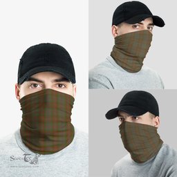 Scottish Gray Clan Tartan Neck Gaiter, Tartan Bandana, Tartan Headband, Neck Warmer