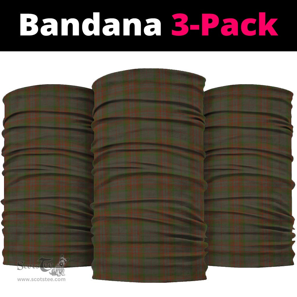 Scottish Gray Clan Tartan Neck Gaiter, Tartan Bandana, Tartan Headband, Neck Warmer