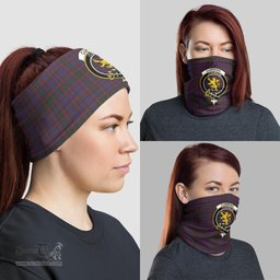Scottish Cumming Clan Family Crest Tartan Neck Gaiter, Tartan Bandana, Tartan Headband, Neck Warmer