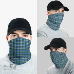 Scottish Lamont Ancient Clan Tartan Neck Gaiter, Tartan Bandana, Tartan Headband, Neck Warmer