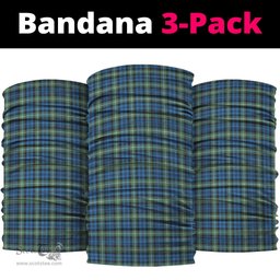 Scottish Lamont Ancient Clan Tartan Neck Gaiter, Tartan Bandana, Tartan Headband, Neck Warmer