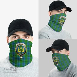 Scottish Johnstone-Johnston Clan Family Crest Tartan Neck Gaiter, Tartan Bandana, Tartan Headband, Neck Warmer