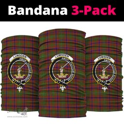 Scottish Lumsden Clan Family Crest Tartan Neck Gaiter, Tartan Bandana, Tartan Headband, Neck Warmer