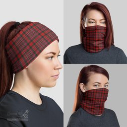 Scottish MacAlister Clan Tartan Neck Gaiter, Tartan Bandana, Tartan Headband, Neck Warmer