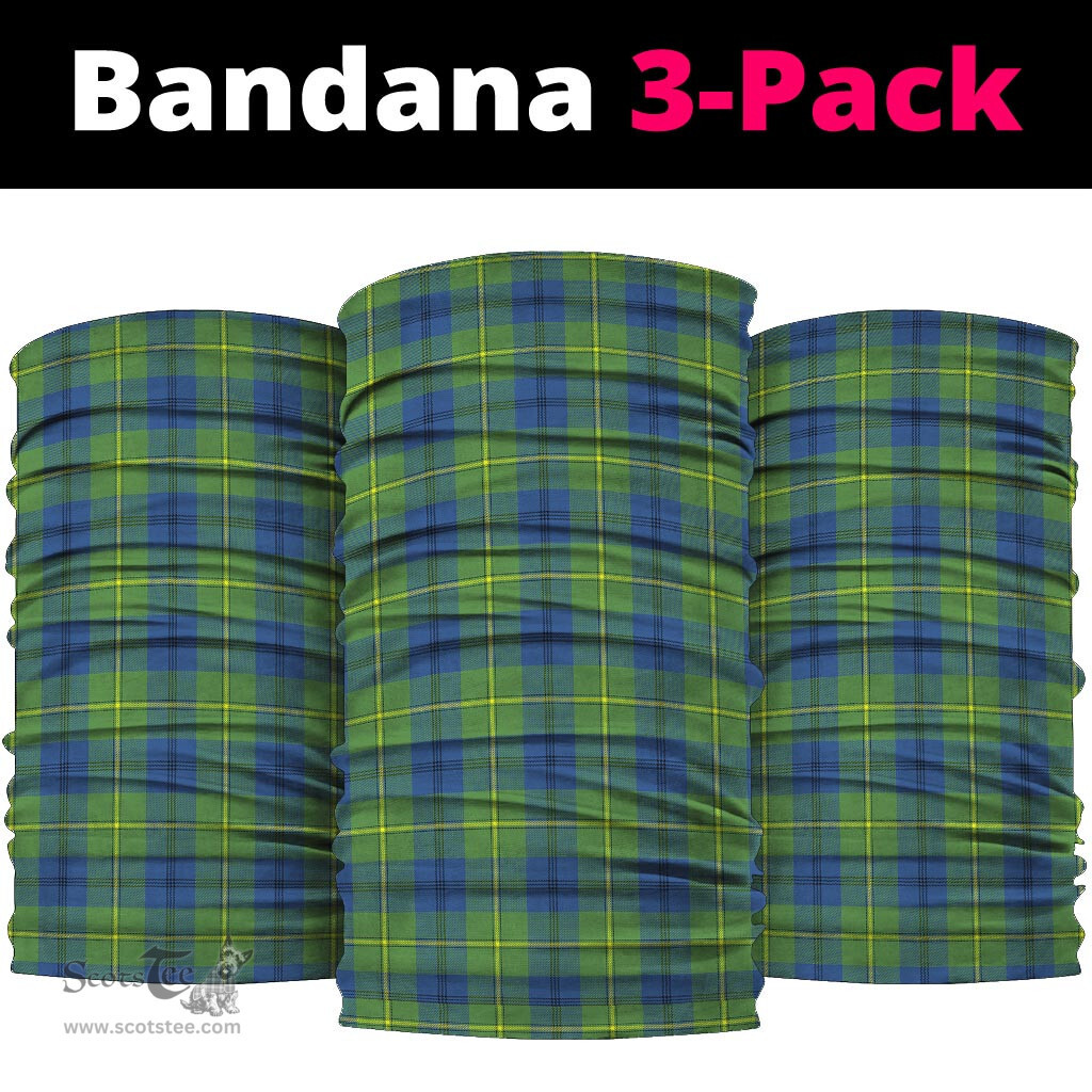 Scottish Johnstone-Johnston Ancient Clan Tartan Neck Gaiter, Tartan Bandana, Tartan Headband, Neck Warmer
