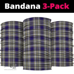Scottish Livingston Dress Clan Tartan Neck Gaiter, Tartan Bandana, Tartan Headband, Neck Warmer