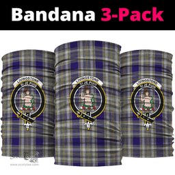 Scottish Livingston Dress Clan Family Crest Tartan Neck Gaiter, Tartan Bandana, Tartan Headband, Neck Warmer