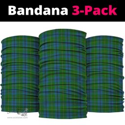 Scottish Johnstone-Johnston Clan Tartan Neck Gaiter, Tartan Bandana, Tartan Headband, Neck Warmer