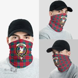 Scottish Lindsay Modern Clan Family Crest Tartan Neck Gaiter, Tartan Bandana, Tartan Headband, Neck Warmer
