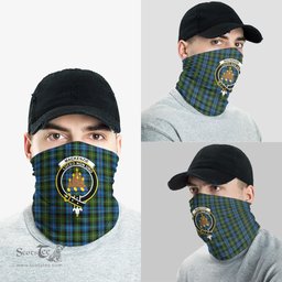 Scottish MacKenzie Clan Family Crest Tartan Neck Gaiter, Tartan Bandana, Tartan Headband, Neck Warmer