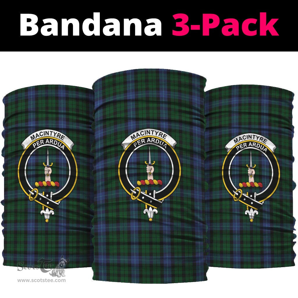 Scottish MacIntyre Clan Family Crest Tartan Neck Gaiter, Tartan Bandana, Tartan Headband, Neck Warmer