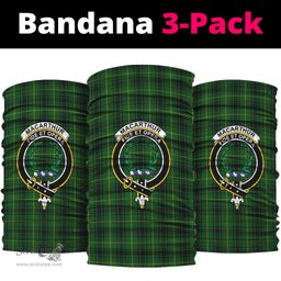 Scottish MacArthur Clan Family Crest Tartan Neck Gaiter, Tartan Bandana, Tartan Headband, Neck Warmer