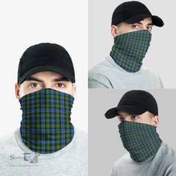Scottish MacKenzie Clan Tartan Neck Gaiter, Tartan Bandana, Tartan Headband, Neck Warmer