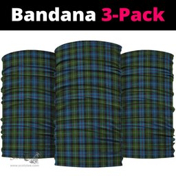 Scottish MacKenzie Clan Tartan Neck Gaiter, Tartan Bandana, Tartan Headband, Neck Warmer