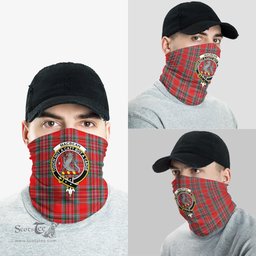 Scottish MacBean Clan Family Crest Tartan Neck Gaiter, Tartan Bandana, Tartan Headband, Neck Warmer