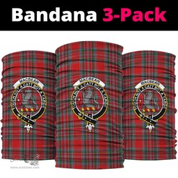 Scottish MacBean Clan Family Crest Tartan Neck Gaiter, Tartan Bandana, Tartan Headband, Neck Warmer