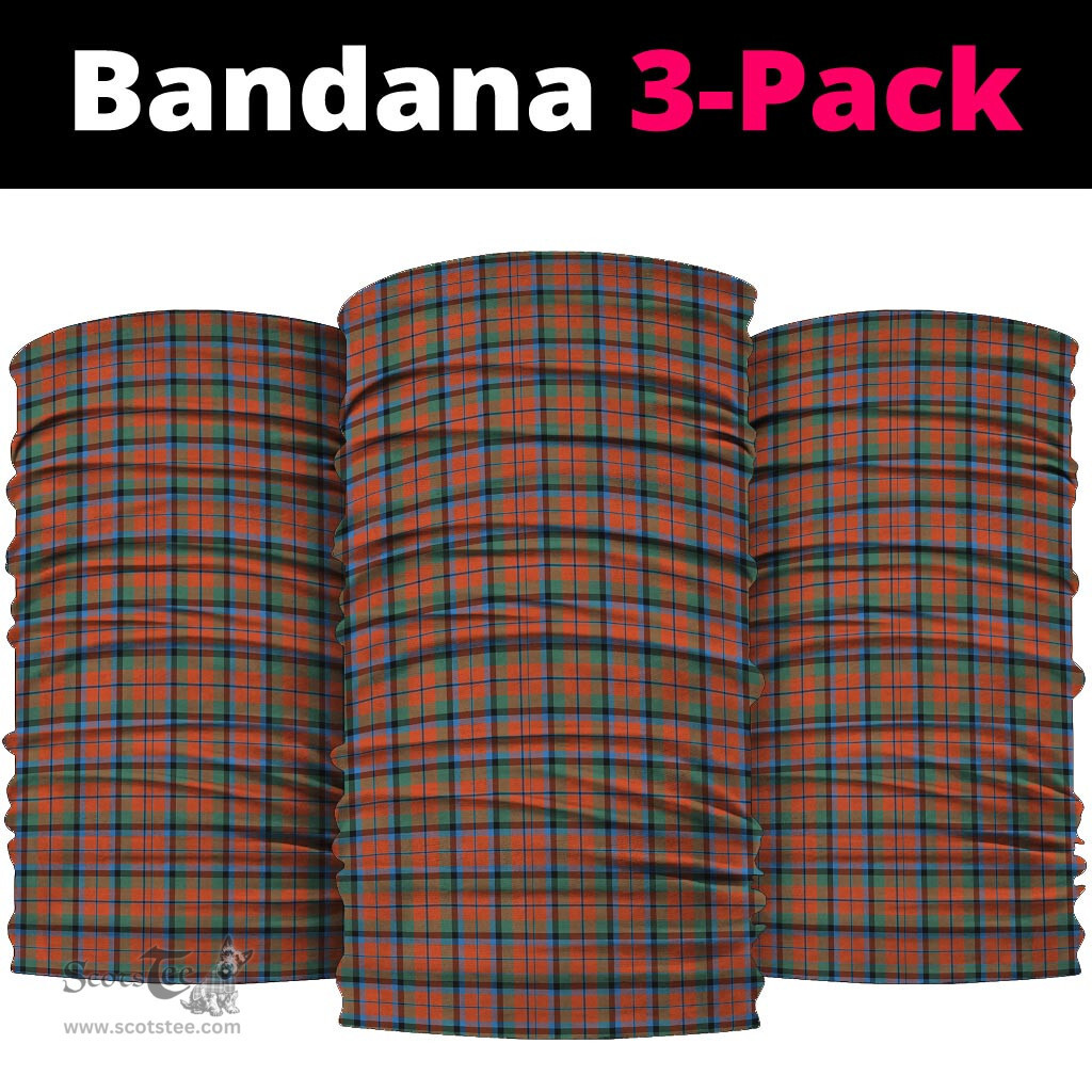 Scottish MacNaughton Ancient Clan Tartan Neck Gaiter, Tartan Bandana, Tartan Headband, Neck Warmer