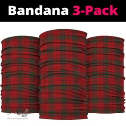 Scottish MacNab Clan Tartan Neck Gaiter, Tartan Bandana, Tartan Headband, Neck Warmer