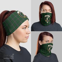 Scottish MacRae Clan Family Crest Tartan Neck Gaiter, Tartan Bandana, Tartan Headband, Neck Warmer
