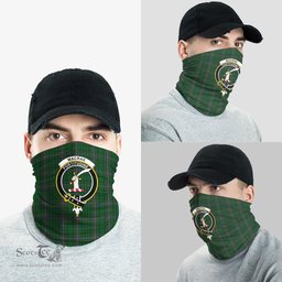 Scottish MacRae Clan Family Crest Tartan Neck Gaiter, Tartan Bandana, Tartan Headband, Neck Warmer