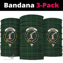 Scottish MacRae Clan Family Crest Tartan Neck Gaiter, Tartan Bandana, Tartan Headband, Neck Warmer
