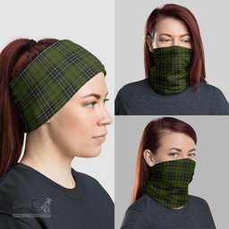Scottish MacLean Hunting Clan Tartan Neck Gaiter, Tartan Bandana, Tartan Headband, Neck Warmer