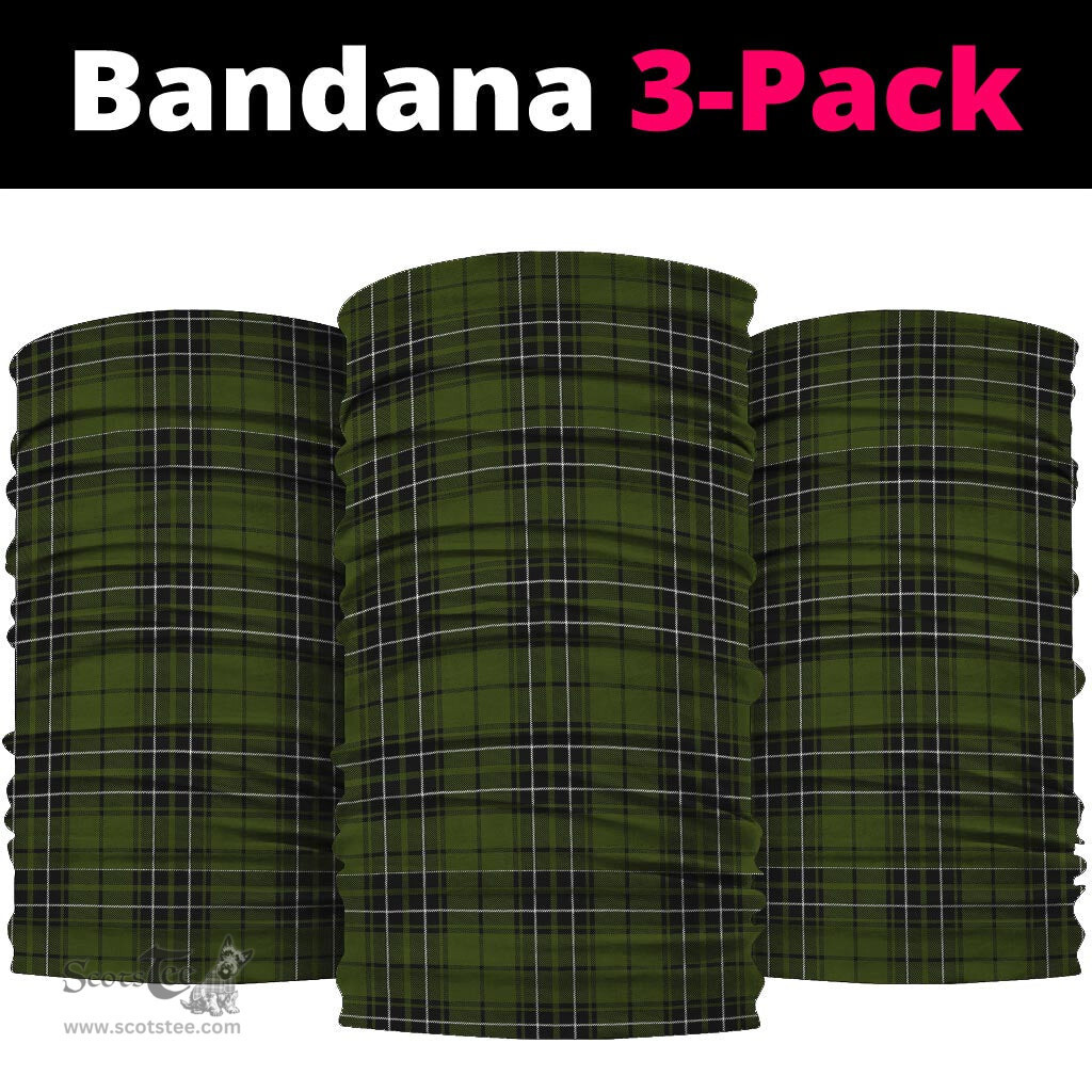 Scottish MacLean Hunting Clan Tartan Neck Gaiter, Tartan Bandana, Tartan Headband, Neck Warmer