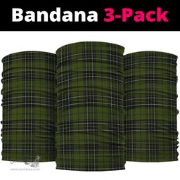 Scottish MacLean Hunting Clan Tartan Neck Gaiter, Tartan Bandana, Tartan Headband, Neck Warmer