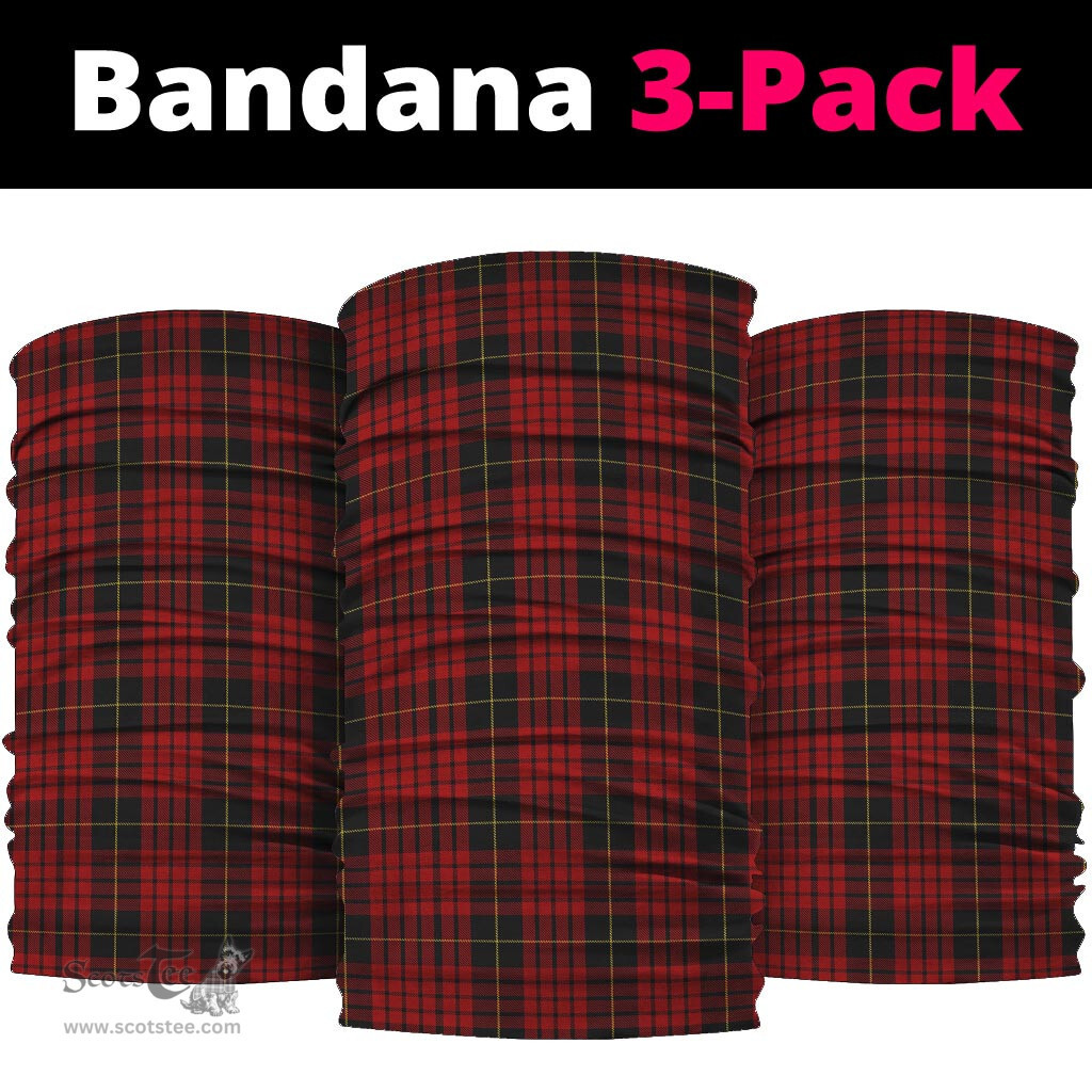 Scottish MacQueen Clan Tartan Neck Gaiter, Tartan Bandana, Tartan Headband, Neck Warmer