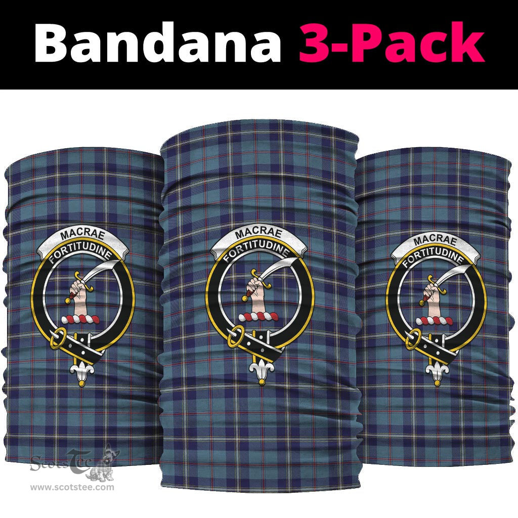 Scottish MacRaes of America Clan Family Crest Tartan Neck Gaiter, Tartan Bandana, Tartan Headband, Neck Warmer