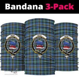 Scottish Weir Ancient Clan Family Crest Tartan Neck Gaiter, Tartan Bandana, Tartan Headband, Neck Warmer