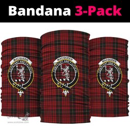 Scottish MacQueen Clan Family Crest Tartan Neck Gaiter, Tartan Bandana, Tartan Headband, Neck Warmer