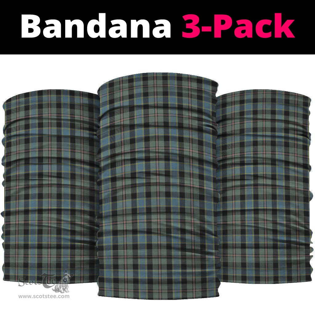 Scottish Ogilvie (Ogilvy) Hunting Clan Tartan Neck Gaiter, Tartan Bandana, Tartan Headband, Neck Warmer