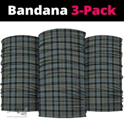 Scottish Ogilvie (Ogilvy) Hunting Clan Tartan Neck Gaiter, Tartan Bandana, Tartan Headband, Neck Warmer